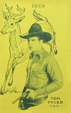 Tom Tyler with a deer strip card yellow