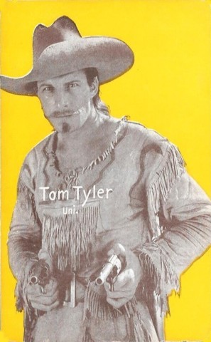 Tom Tyler Battling with Buffalo Bill yellow exhibit card