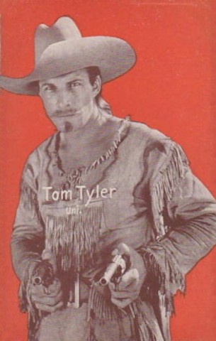 Tom Tyler orange Battling with Buffalo Bill arcade card