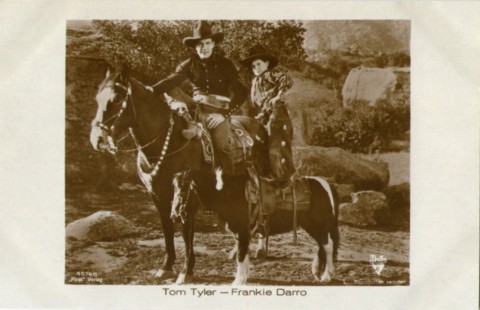 Tom Tyler and Frankie Darro Dutch postcard