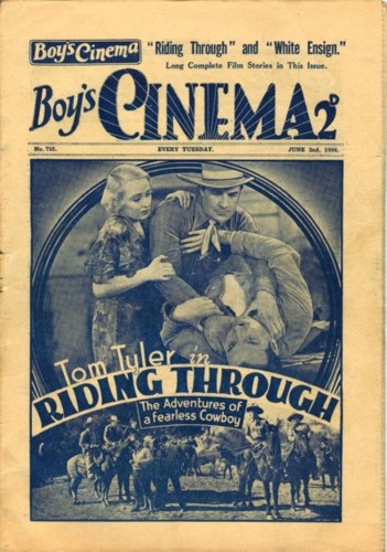 Tom Tyler Boys Cinema Riding Thru 1934