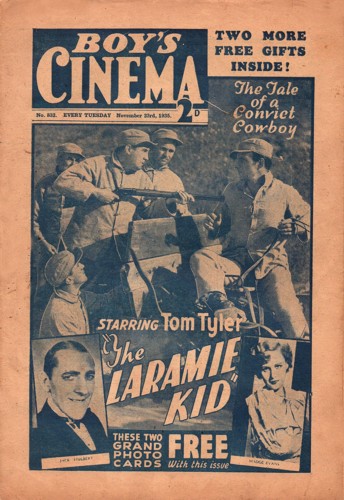 Tom Tyler Boys Cinema The Laramie Kid 1935