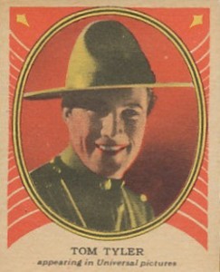 Tom Tyler Clancy of the Mounted fortune gum card